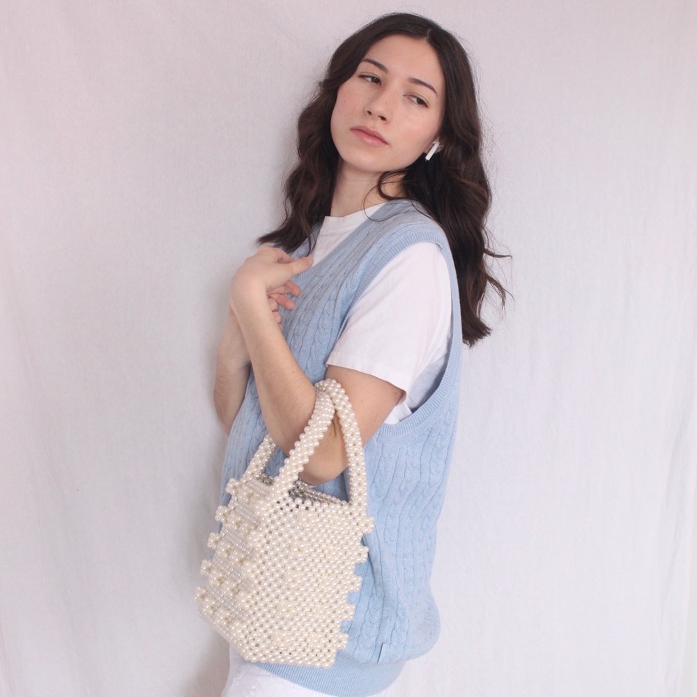 Pastel blue Izod sweater vest